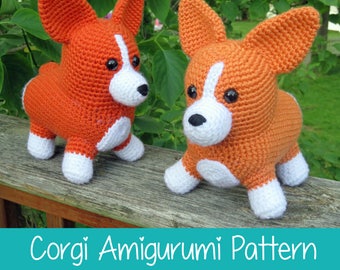 Corgi Amigurumi PDF Crochet Pattern
