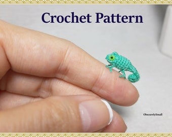 Tiny Chameleon Amigurumi Crochet Pattern PDF