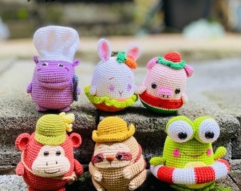 Mini Animals Series 1 Crochet Patterns