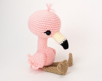 Flossie the Flamingo Crochet Amigurumi Pattern PDF