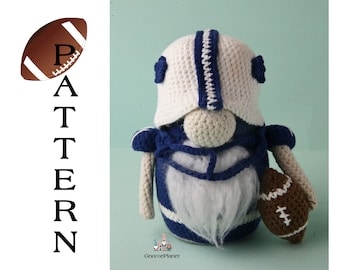 Amigurumi Football Gnome Crochet Pattern Tutorial