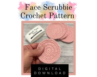 Beginner-Friendly Face Scrubbie Crochet Pattern PDF
