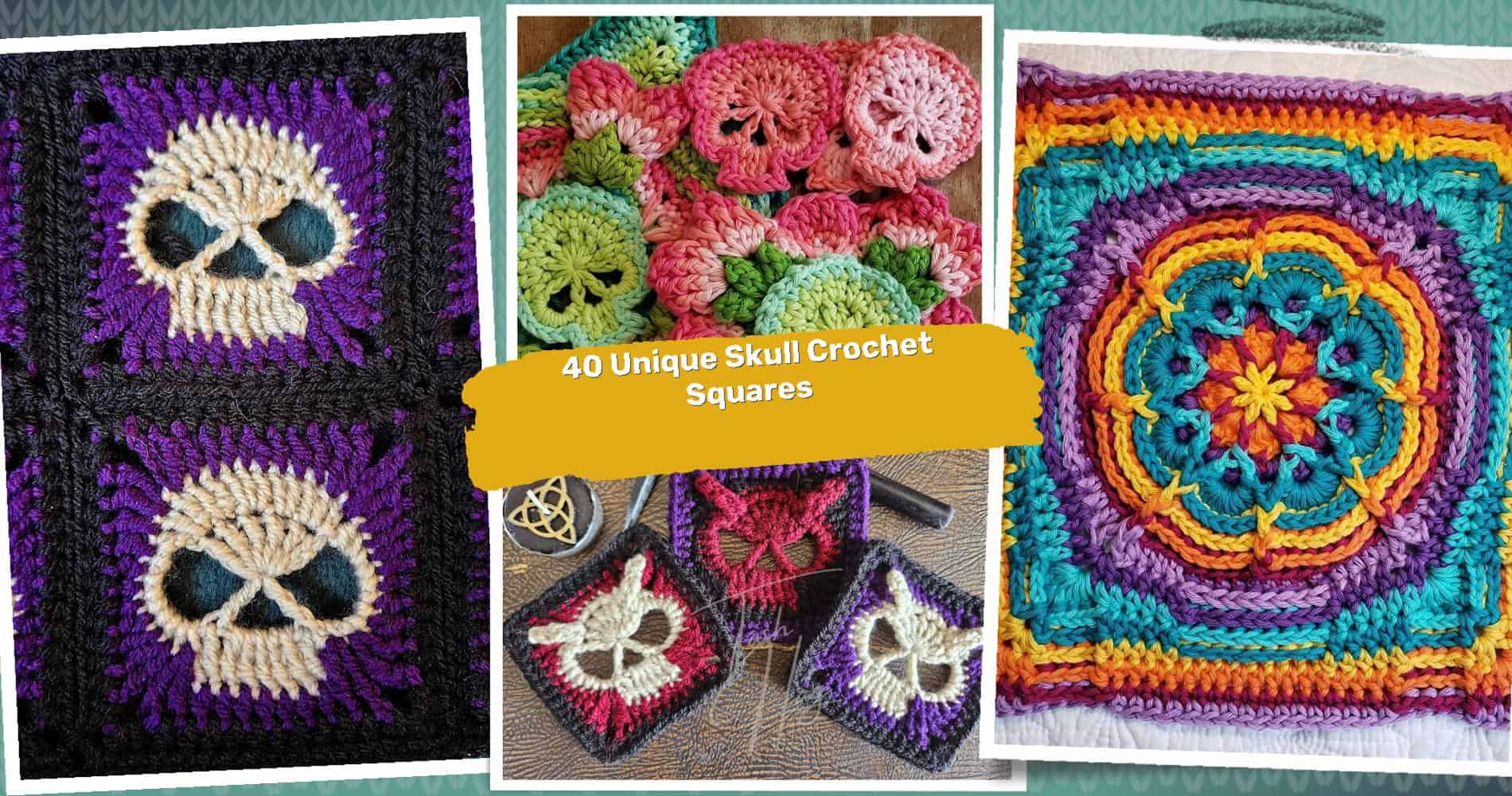 40 Skull Granny Square Crochet Patterns: Unique Designs to Boost Your Skills!