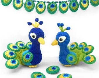 Paksha the Peacock Crochet Pattern Amigurumi