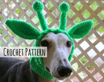 Crochet Pattern for Alien Dog Snood