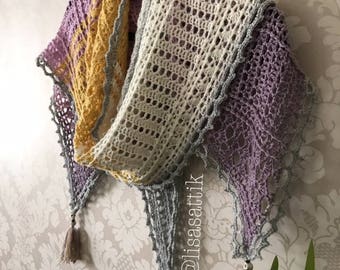Wisteria Way PDF Crochet Shawl Pattern