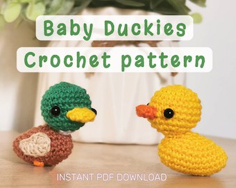 Mallard Duck Baby Amigurumi Crochet Pattern
