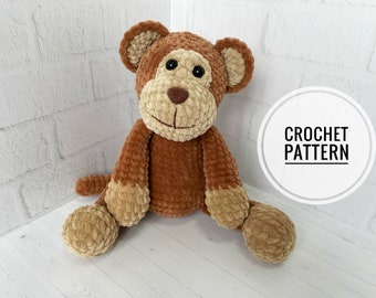 DIY Crochet Monkey Stuffed Toy Pattern