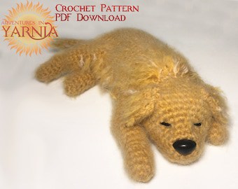 Golden Retriever Crochet Pattern: Amigurumi Labrador Dog