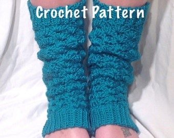 Shell Stitch Crochet Leg Warmer Pattern