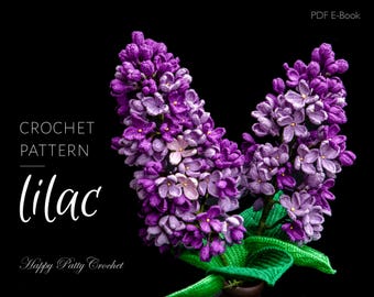 Lilac Crochet Pattern for Decor & Bouquets