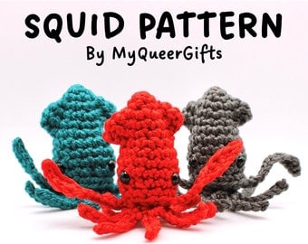 Beginner-Friendly Squid Crochet Pattern by MyQueerGifts