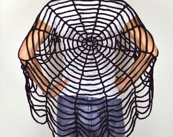 Spider Web Shawl Crochet Pattern PDF
