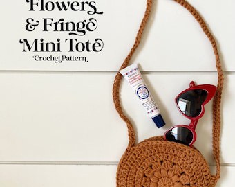 Boho Mini Tote Crochet Pattern for Girls