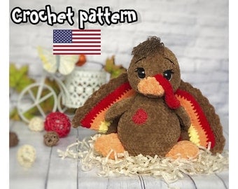 Thanksgiving Amigurumi Crochet Turkey Pattern