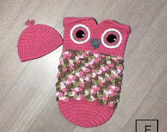 Owl Cocoon Crochet Pattern: Adorable Baby Sleep Sack