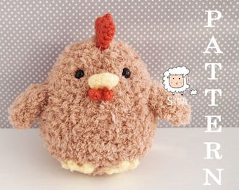 Fluffy Amigurumi Chicken Crochet Pattern PDF