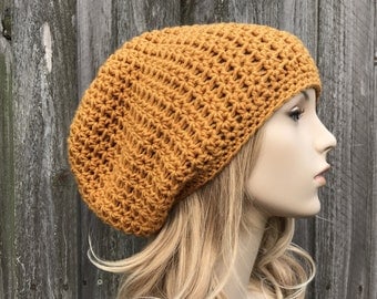 Memphis Slouchy Beanie: Unisex Crochet Hat Pattern