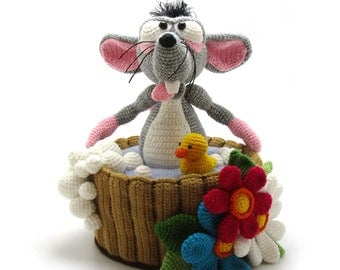 Water Rat Amigurumi Crochet Pattern in English/German