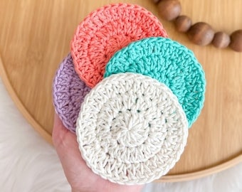 Easy Modern Crochet Face Scrubbies Pattern PDF