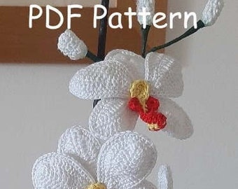 Crochet Moth Orchid Pattern with Tutorial