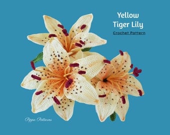 Tiger Lily Crochet Pattern Photo Tutorial