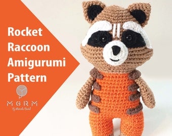 Amigurumi Rocket Raccoon Crochet Pattern PDF