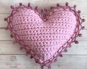 Crochet Your Love: Heart Pillow Pattern