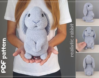 Realistic Bunny Amigurumi Crochet Pattern