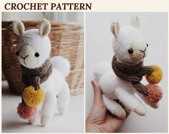 Alpaca Llama Amigurumi Crochet English Pattern PDF