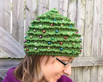 Easy Christmas Tree Crochet Hat Pattern