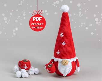 Crochet Santa Gnome Pattern for Christmas Decor