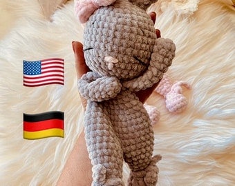Bunny Lovey Crochet Pattern in English, Deutsch