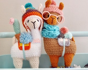 Hipster Llama & Pacha Crochet Pattern Pack