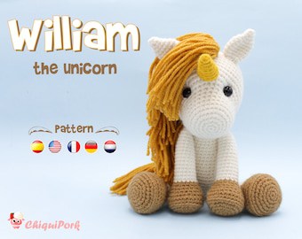 William the Unicorn Crochet Amigurumi Pattern
