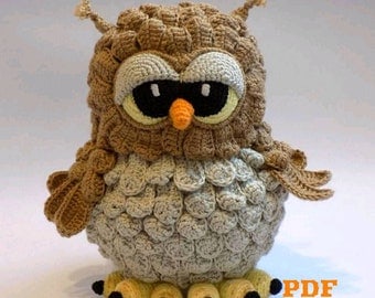 Owl Amigurumi Crochet Pattern: English PDF Tutorial