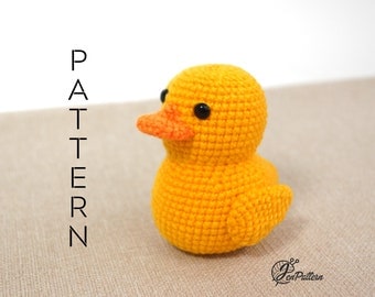 Amigurumi Yellow Duck Crochet Pattern PDF