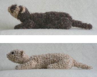 Fuzzy Ferret Amigurumi Crochet Pattern PDF