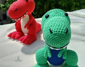 Travis T-Rex Crochet Pattern: Dinosaur Amigurumi PDF