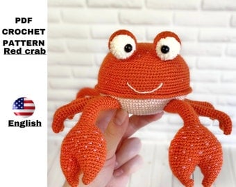 Amigurumi Crochet Crab Pattern - Ocean Animals
