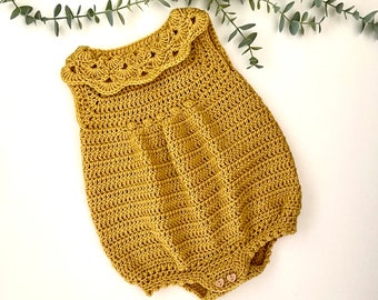 Adorable Crochet Baby Romper Pattern, 0-24 Months