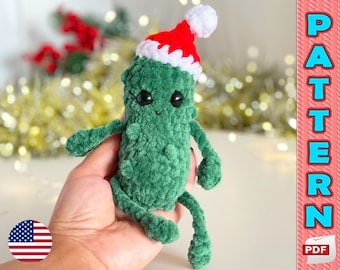 Amigurumi Pickle Christmas Ornament Crochet Pattern