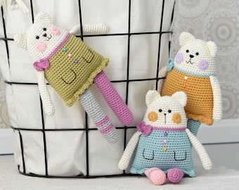 Rag Doll Cat Amigurumi Crochet Pattern