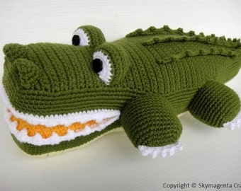Alligator Crochet Toy Pattern PDF (00465)