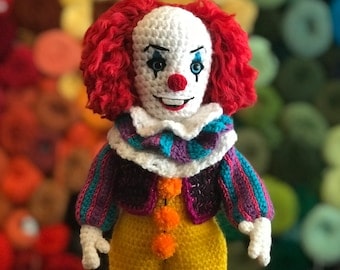 Creepy Clown Crochet Amigurumi Pattern PDF