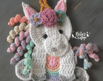 Boho Unicorn Crochet Pattern PDF: Instant