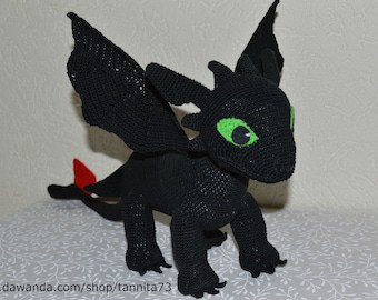 Toothless Dragon Amigurumi Crochet Pattern