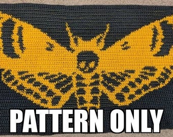 Crochet Pattern for Deaths Head Moth
