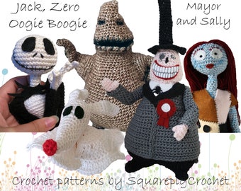 Nightmare Before Christmas Crochet Pattern Set