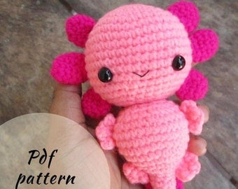 Crochet Amigurumi Axolotl PDF Pattern